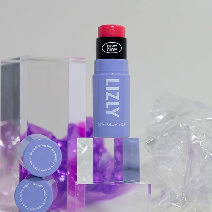 Vegan Blush Stick Multi Balm Cheek Stick Korean Make Up Dewy Glow Balm Stick sonrojo (02 Pink)