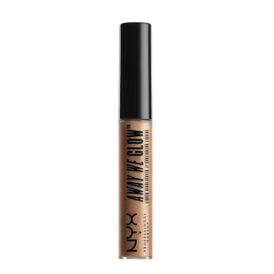 NYX Professional Makeup Away We Glow Liquid Highlighter, Gold Rush, 0.22 Fluid Ounce