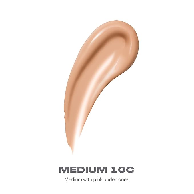 Morphe Lightform Liquid Foundation - Extended Hydration Foundation Makeup with a Lasting, Natural Radiant Finish - Long-Wearing Formula with Buildable, Medium Coverage - Medium 10C (1.01 fl oz)