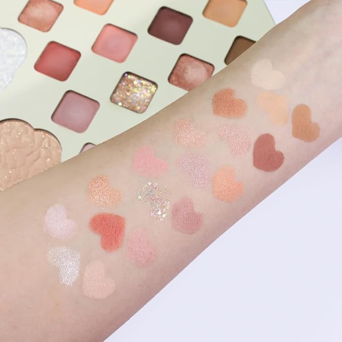 18 Girds Colorful Matte Shimmer Eyeshadow Palette for Eye Makeup,High Pigmented Eye Shadow Primers Powder Palet de sombras de ojos