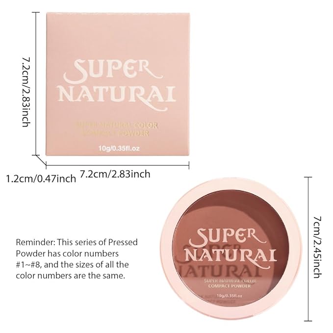 Oil Control Face Pressed Powder, Matte powder setting powder, long-lasting and waterproof loose powder, Flawless Lightweight Face Cosmetics, Cruelty-free, (06, 1 Pcs)