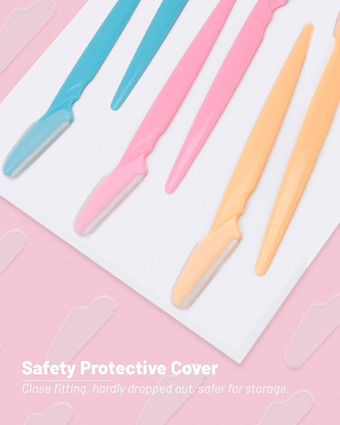 Eyebrow Razor for Women, 12 Pcs Dermaplaning Tool for Face Professional, Face Razor for Women Facial Hair Remover