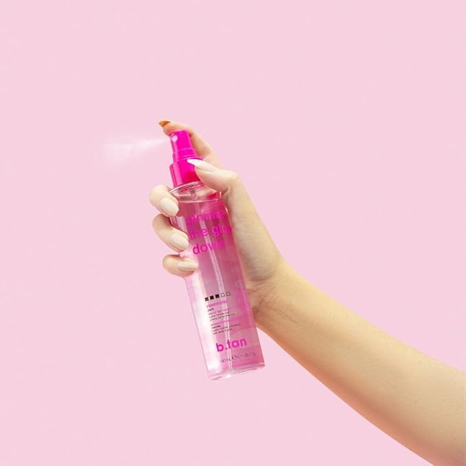 b.tan Clear Face Tan Mist Bundle | Gimme The Glow Down - Facial Tanner Spray, Gradual Bronzing Sunless Tanning Water, Infused with Rosewater, No Fake Tan Smell, 6.7 Fl Oz, Pack of 2