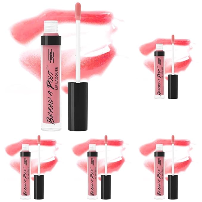 Black Radiance Beyond A Pout Lip LacquerLip Gloss, Sweet Pepper (Pack of 5)