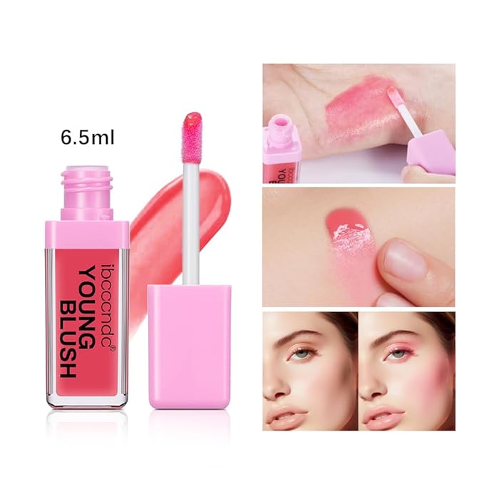 Green Color Changing Blush Oil, Liquid Blush Oil (#2 Pink)