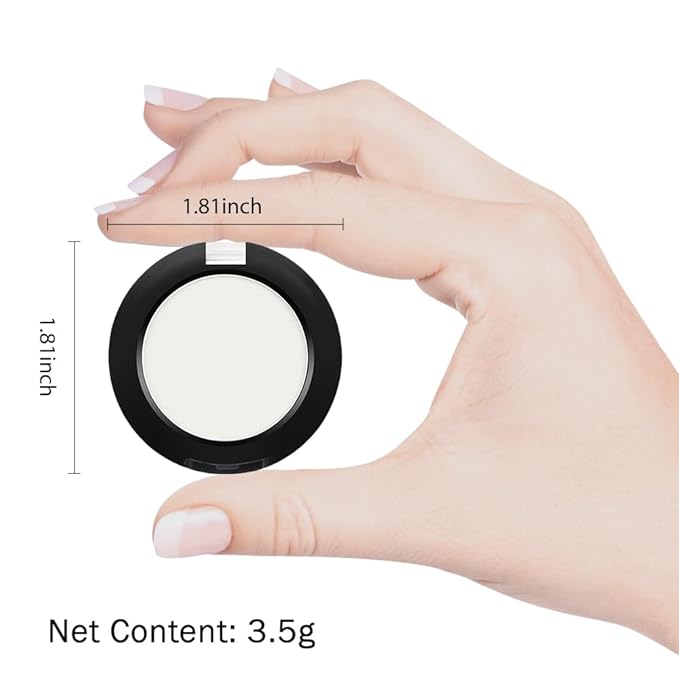 Monochrome Matte Eyeshadow Makeup Palette,Highly Pigmented Moonlight White Eyeshadow Palette,Matte Pressed Powder Eye shadow Makeup,Single Vegan Eye Shadow,Daily Evening Women Girls Eyeshadow Gift 04