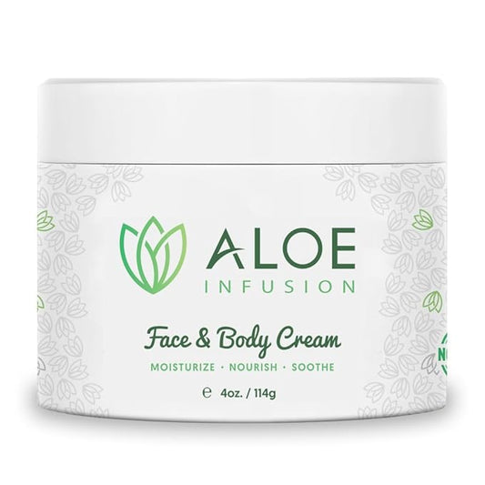 Body and Face Moisturizer - Natural Moisturizing Cream with Organic Aloe Vera - Skin Care for Dry Skin, Anti Wrinkle, Acne Scars, Rosacea, Psoriasis Eczema Cream Lotion for Men and Women
