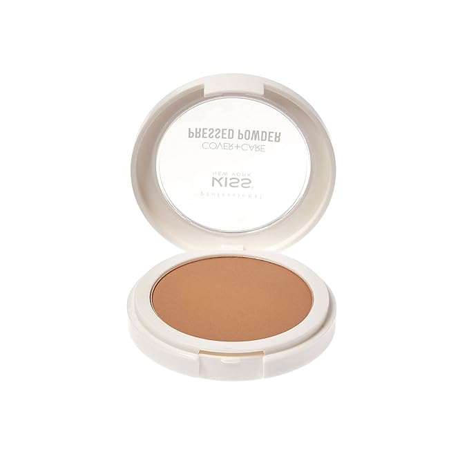 KISS Cover and Care Acne Control Pressed Powder Shine Free Face Light Weight Makeup Setting Powder - APP339 (Coconut)