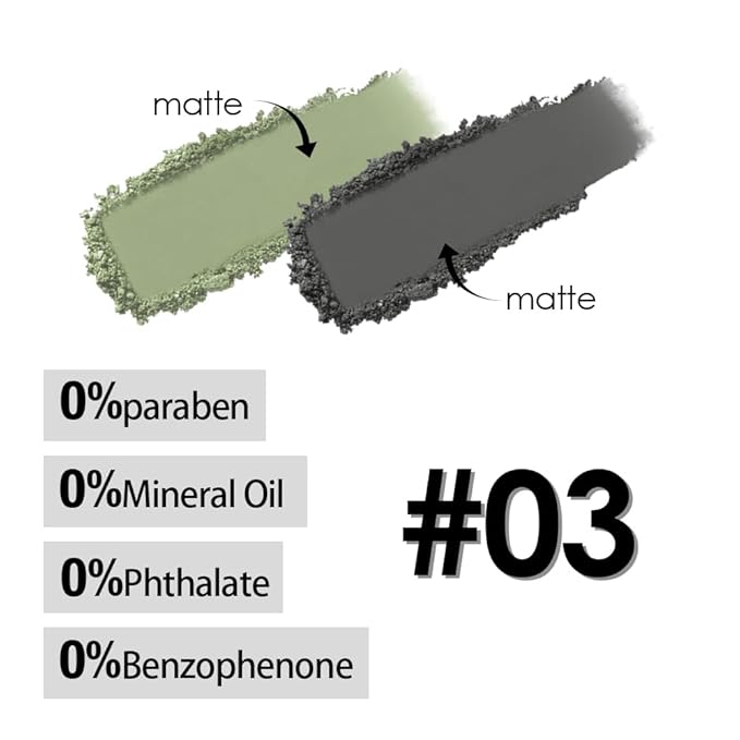 Green Black Two Color Matte Shimmer Glitter Eyeshadow,Bright High Pigment Eye Shadow Powder,Professional Long-Lasting Waterproof Makeup Palette,Blendable,Easy-To-Apply and Compact for Travel