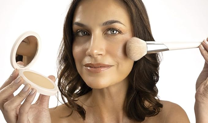 FARMASI Makeup BB All in One Powder, Lightweight, Long-Lasting Medium-Full Coverage with Flawless Finishing, will Look More Natural and Smooth Than Ever, 0.5 oz, Neutral Medium