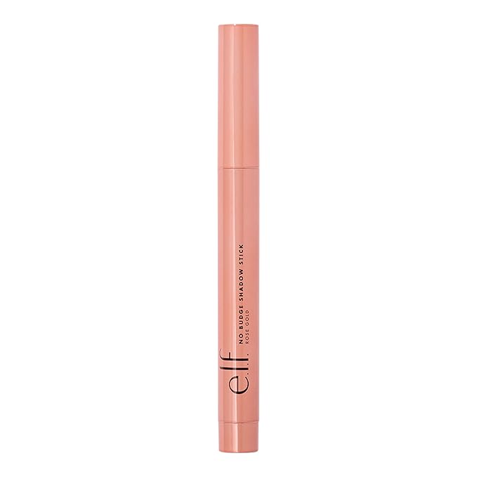 e.l.f. No Budge Shadow Stick, Long-Lasting Cream Eyeshadow Stick For High-Pigment, Metallic Color, Vegan & Cruelty-Free, Rose Gold