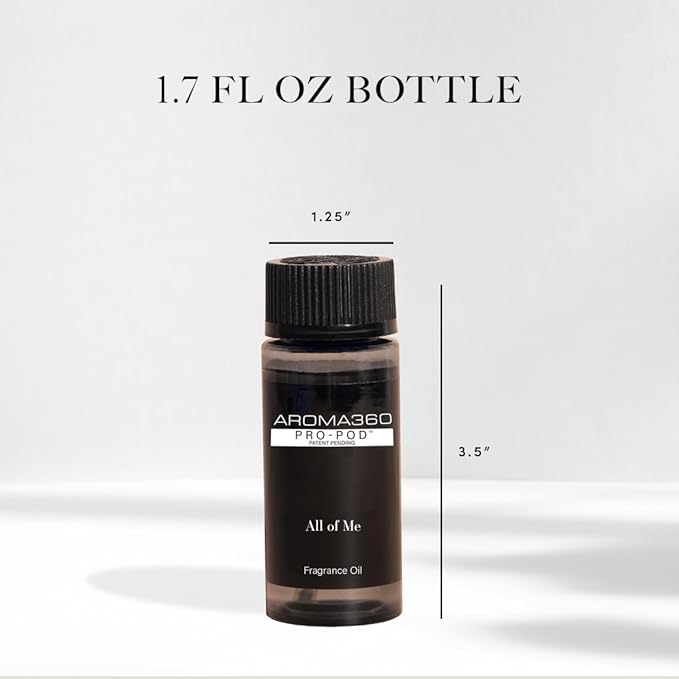 Aroma360 - All of Me Pro Pod Fragrance Oil Blend | Hotel Inspired Luxury Essential Oil Diffuser | Aromatherapy Scent Diffuser Oil | Green Tea, Lemon Flower and Jasmine 1.7 fl oz, 50 mL
