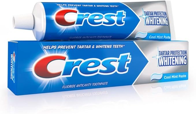 Crest Tartar Protection Whitening Cool Mint Flavor Toothpaste 8.2 Oz (Pack of 4)