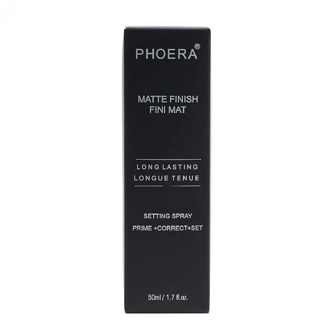 AQUAPURITY Phoera Makeup Setting Spray 3 In 1 Fixer, Primer & Corrector Matte Finish, Makeup Sealer Spray Long Lasting16Hr Wear Face Make Up Foundation Light Weight Beauty Blender