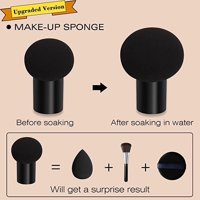 Beauty Glazed Mushroom Head Air Cushion CC Cream Foundation Cover Concealer Makeup Moisturizing Brightening Pigment Liquid Foundation, Even Skin Tone Makeup Base BB # 02 Naturel