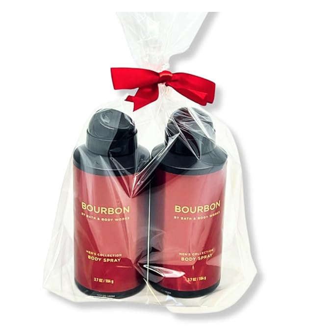 Bath & Body Works Bourbon Body Spray 3.7oz – Gift Pack for Holiday - Men’s Collection – Lot of 2