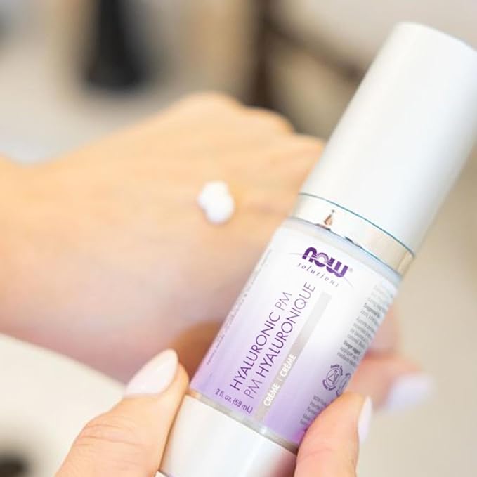 NOW Solutions, Hyaluronic Acid Creme, Rehydrating Moisture and Renewal Formula, 2-Ounce