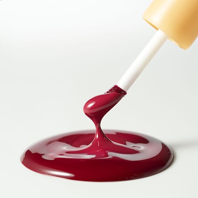 Laka Fruity Glam Lip Tint Mini, Glowing Lip Stain with Wide Color Spectrum, Hydrating & Lightweight Texture, Long-Lasting Bold Stain, Non-Sticky, Vegan, K-Beauty (#102 Dewy)