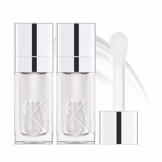 2PCS Lip Gloss Oil Set, Hydrating Lip Oil for Women, Moisturizing Lip Balm for Smooth Lip Lines, Nourishing Lip Treatment for Shiny Lips Essential Lip Care Products