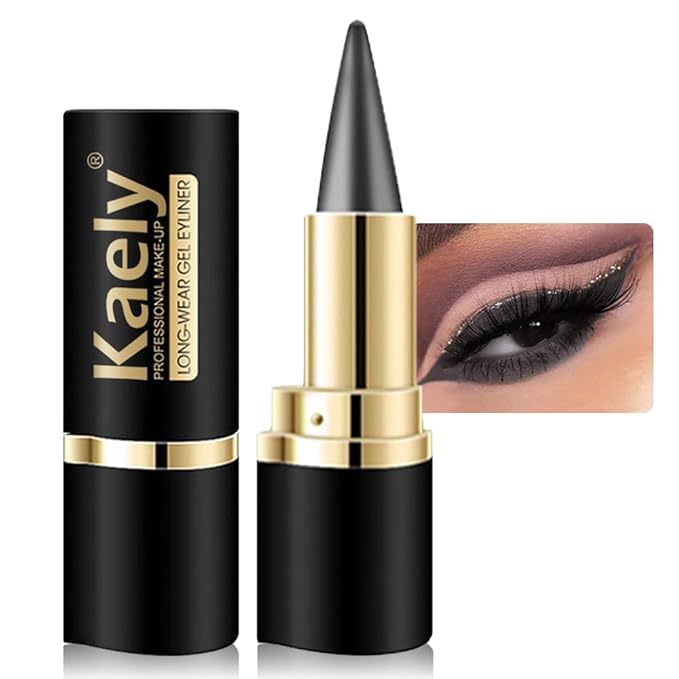 Kaely Gray Gel Eyeliner Pencil,Waterproof Smudge Proof Eye Liner Pen,Cat Eye Goth Halloween Makeup,Eye Black Face Paint Lipstick Crayon,Color Colorful Eyeliner Eyeshadow Stick,02
