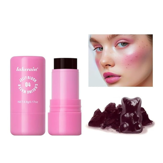 Milk Jelly Blush - Milk Blush - Sheer Cheek & Lip Stain，Long Lasting Milk Jelly Tint Have Transparent & Bright Colors (#4 berry)