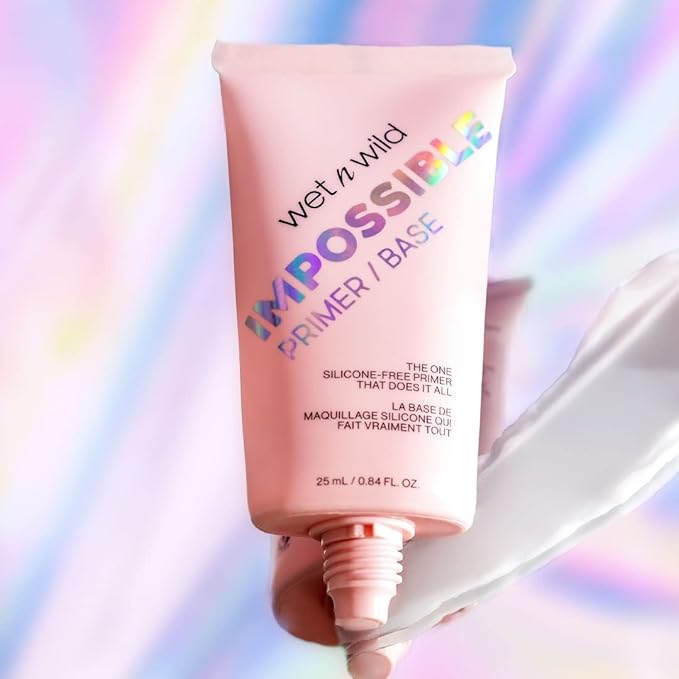 wet n wild Prime Focus Impossible Primer, Clear, Hydrating Matte Finish, 0.84 Fl Oz