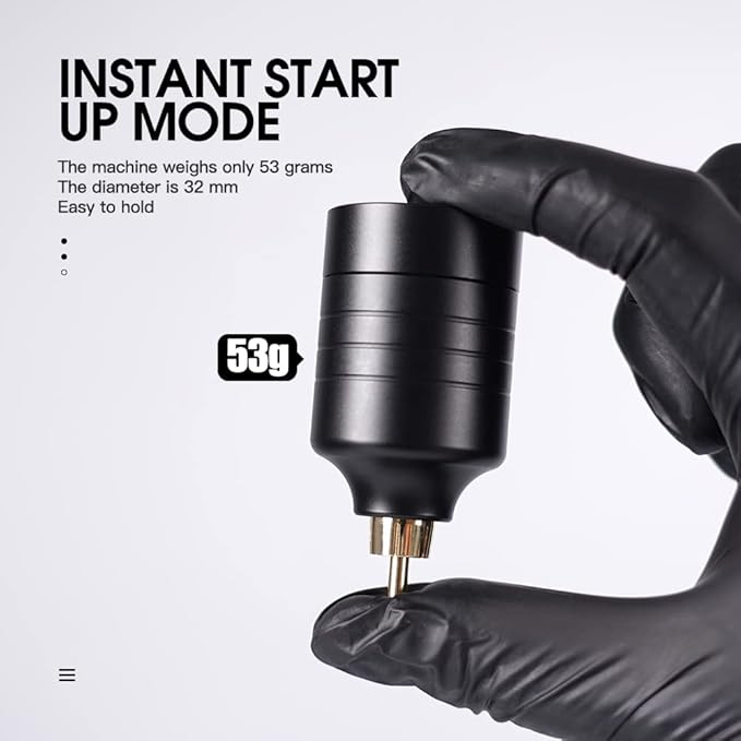 Dragonhawk Wireless Tattoo Kit, S12 Rotary Tattoo Pen Machine Gun, 2 Replaceble Batteries for Long Run Time, Tattoo Kit for Beginner Play & Learn