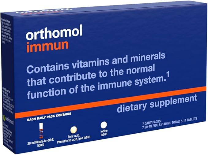Orthomol Immun Vial, Immune Support Liquid Supply,
