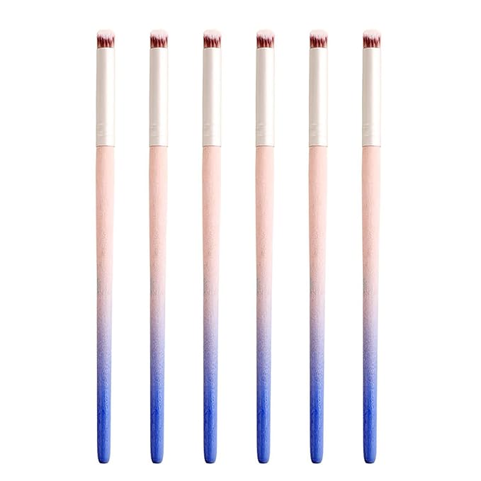 6pieces ombre nail brush wood
