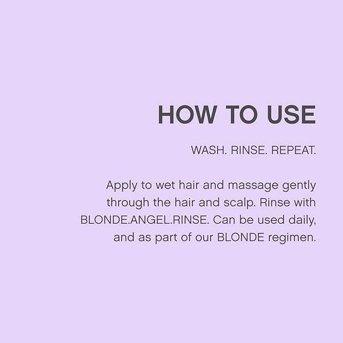 KEVIN.MURPHY BLONDE.ANGEL.WASH - Blonde Shampoo - Purple Shampoo for Blonde & Grey Hair - Colour Enhancement Hair Care - Colour Safe - Paraben & Sulphate Free - 250 mL /8.4 fl oz