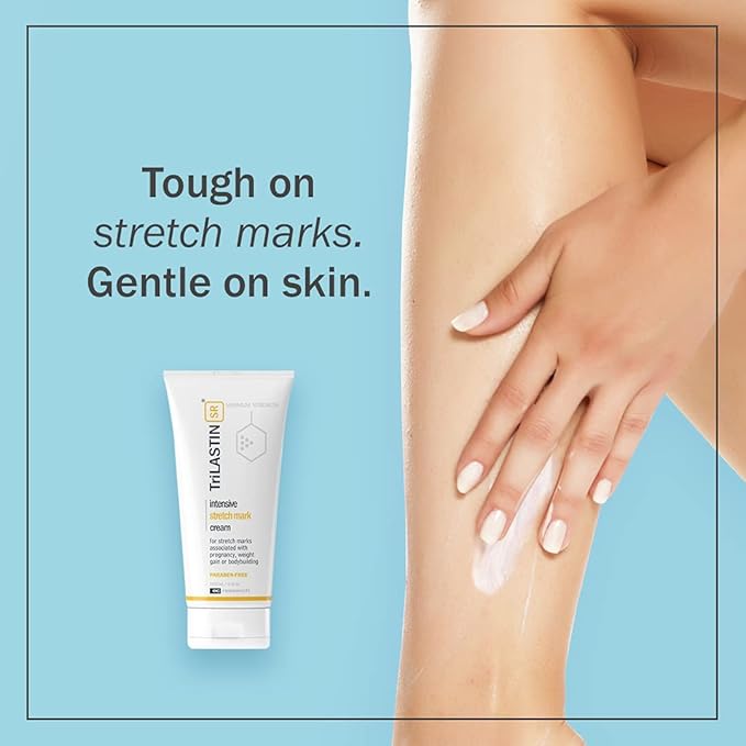 TriLASTIN-SR Intensive Stretch Mark Cream Bundle with Hydro-Thermal Accelerator (5.5 & 3 oz) | Fast-Acting Stretch Marks Cream with Absorption Enhancing Serum | Hypoallergenic & Paraben-free
