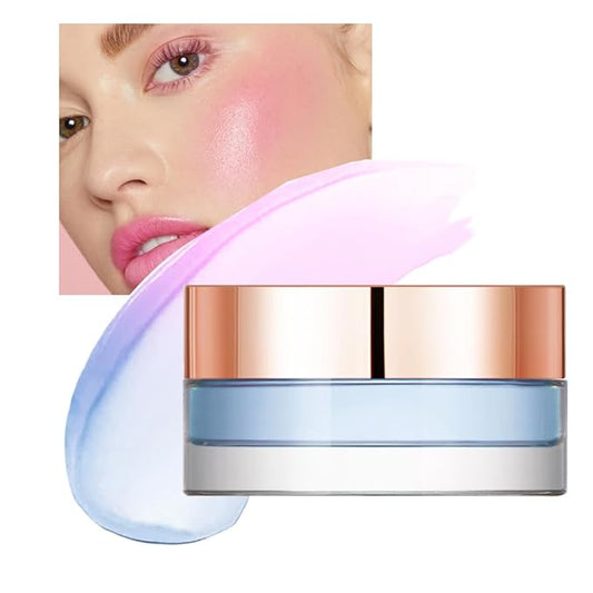 Color Change Blush Clear Liquid Blush Cream Moisturizing Blusher Halo dyeing naturally Blush Rouge Multi-use Makeup Cream For Cheeks Face Lips Waterproof Blush Gel Lip Oil (#4)