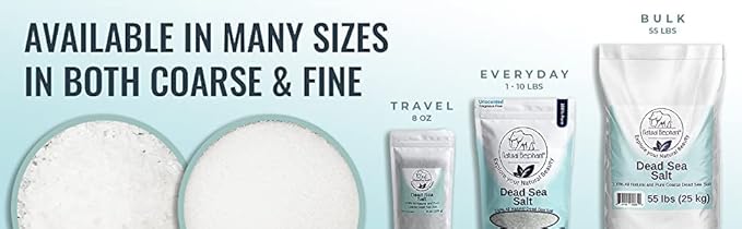 Natural Elephant Dead Sea Bath Salt | 5 Pound Bag (80oz) | 100% Natural and Pure| Fine Grain | for Bathing and Relaxation of Body and Mind