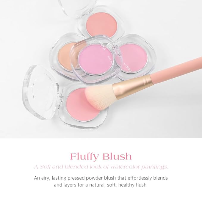 Dr.Althea Dear.A Fluffy Blush -An airy, long-lasting pressed up roses)