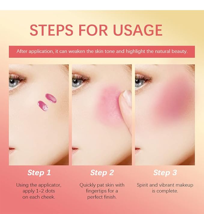 MEICOLY Matte Dewy Liquid Blush,Super Natural Cream Blush