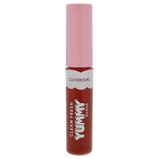 COVERGIRL Clean Fresh Yummy Lip Gloss Daylight Collection, Hydrating, Glossy Shine, Vegan Formula, Sunset Skies 40, 0.33oz