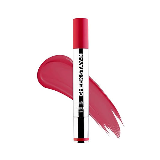 Sacheu Cheek STAY-N Liquid Blush for Cheeks — High Pigment, Buildable, Lightweight Cream Blush Infused With Squalane, for Dewy & Radiant Flushed Cheeks — Long-lasting & Cruelty Free, I'm Flirty