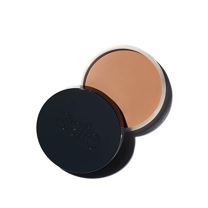 Saie Sun Melt Cream Bronzer - Buildable Balm Face Bronzer for Effortless Sculpting - Cream Contour Enriched with Vitamin C, Nourishing Skincare Ingredients & a Natural Finish - Light Bronze (1 oz)