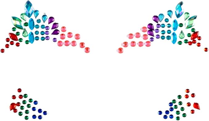 PaintLab Eye Gems, Self-Adhesive Rhinestones for Makeup, Face Jewels for Beginners, Kids, Teens, and Women, Ethereal