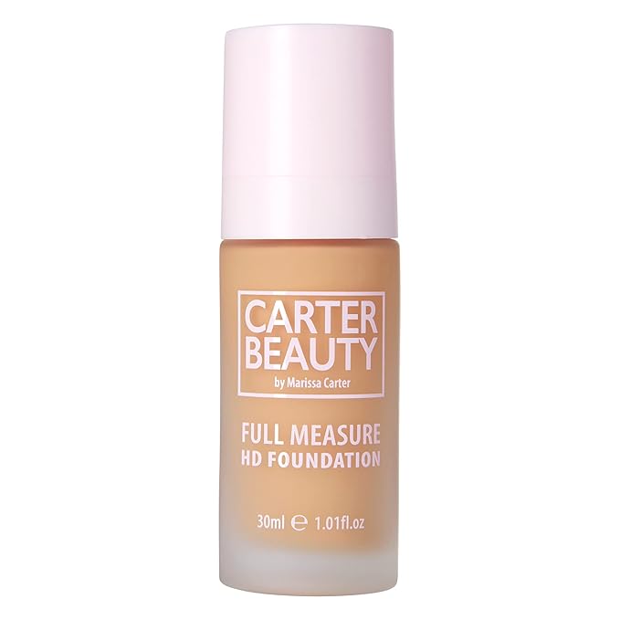 Carter Beauty By Marissa Carter Full Measure HD Foundation, Full Coverage Matte Formula - Water-Based, Soft Skin Perfector - Vegan And Cruelty Free, Paraben And Sulfate Free - Creme Brulee - 1.01 OZ
