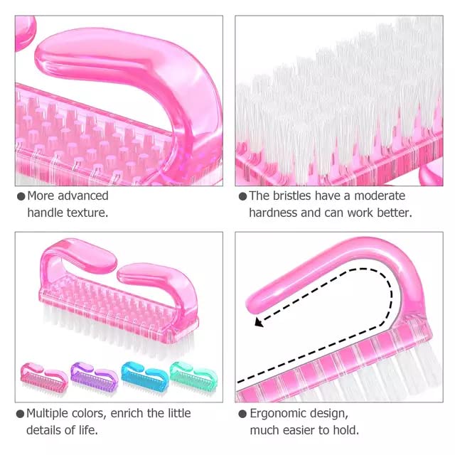 4 Pcs Nail Brush for