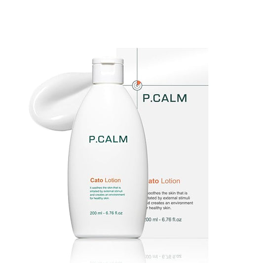P.CALM Cato Lotion – Glutathione & Centella Asiatica for Hydrating, Soothing, Korean Vegan Facial Moisturizer for Sensitive Skin (200ml / 6.76 fl.oz)