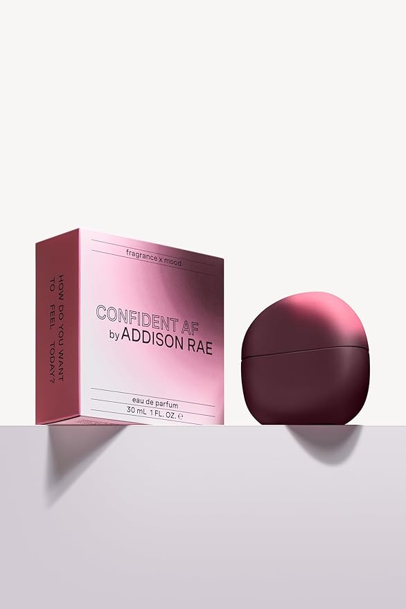 Addison Rae Fragrance Confident - Luxury Perfume for Women -Fruity Floral Scent - Eau De Parfum -Notes of Vanilla, Strawberry, Jasmine -Long Lasting Vegan Travel Cologne- Gift for Her- 1 oz EDP Spray