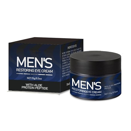 Men's Restoring Eye Cream Under Eye Cream for Dark Circles & Puffiness, Delay Aging Process of Eye Skin, Hydrating & Moisturizing, Reduces Puffiness, and Fine Lines