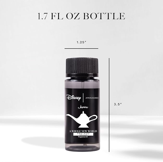 Aroma360 | Disney Pro- Pod | A Whole New World Fragrance Oil Blend | Disney Princess Jasmine | Luxury Essential Oil Diffuser | Aromatherapy Scent Diffuser Oil | Bergamot Orange Blossom Rose 1.7 fl oz