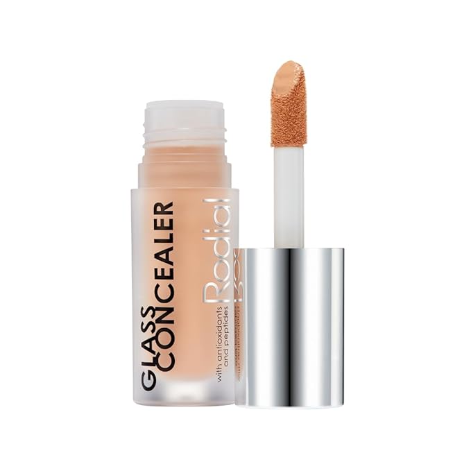 Rodial Glass Concealer Shade 1 - Luminous, Full-Coverage Cream with Peptides and Antioxidants for Flawless Skin, 0.1 fl. oz.