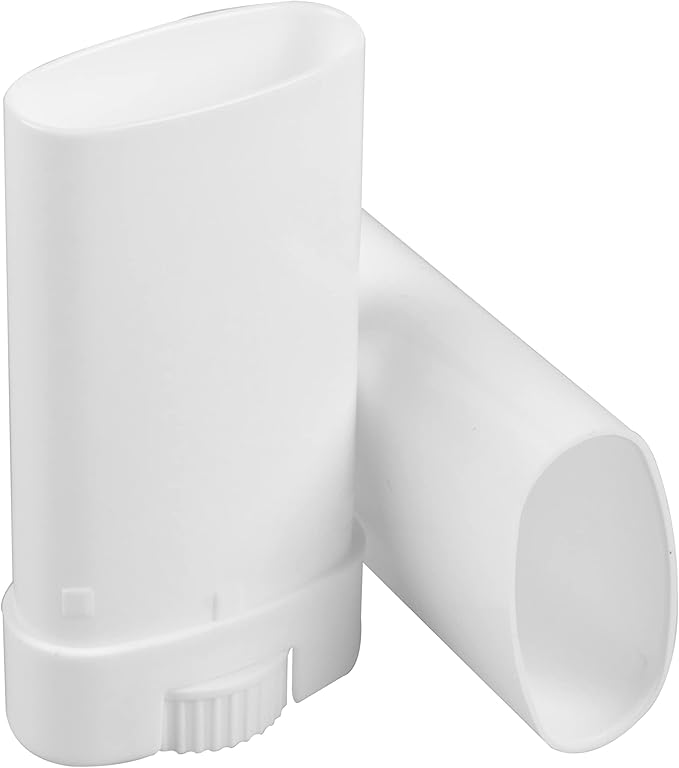 100PCS 15ML White Empty Oval Deodorant