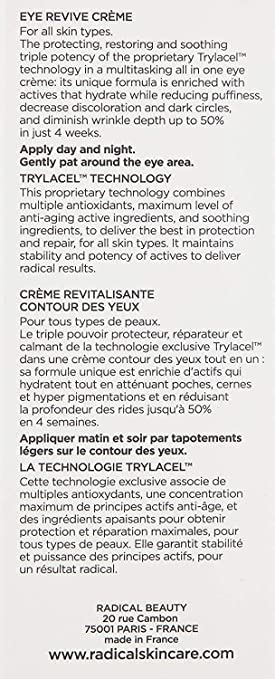 Radical Skincare Eye Revive Creme - 4 in1