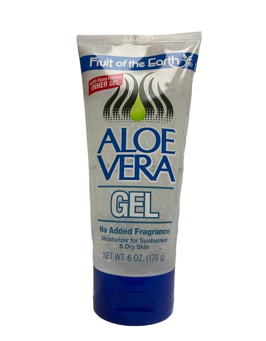 Fruit of the Earth Aloe Vera 100% Gel 6 oz (Pack of 6)