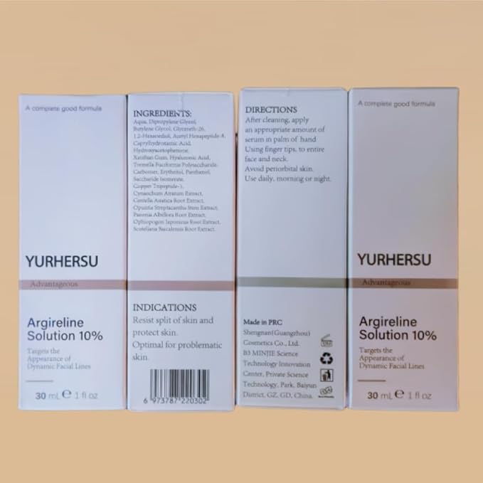 Argireline Serum For Face, Advanced Anti-Wrinkle Facial Serum For Women, Moisturizing Argireline 10% Solution For Face, Argireline Peptide.Suitable For All Skin (1, 1PC)